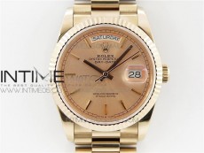 Day-Date 36 128239 RG BP Best Edition Pink Gold Sticks Markers Dial on RG President Bracelet