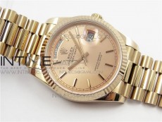 Day-Date 36 128239 RG BP Best Edition Pink Gold Sticks Markers Dial on RG President Bracelet
