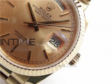 Day-Date 36 128239 RG BP Best Edition Pink Gold Sticks Markers Dial on RG President Bracelet