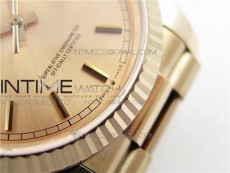 Day-Date 36 128239 RG BP Best Edition Pink Gold Sticks Markers Dial on RG President Bracelet