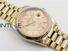 Day-Date 36 128239 RG BP Best Edition Pink Gold Sticks Markers Dial on RG President Bracelet