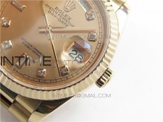 Day-Date 36 128239 RG BP Best Edition Pink Gold Crystal Markers Dial on RG President Bracelet