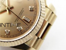 Day-Date 36 128239 RG BP Best Edition Pink Gold Crystal Markers Dial on RG President Bracelet