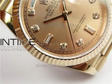 Day-Date 36 128239 RG BP Best Edition Pink Gold Crystal Markers Dial on RG President Bracelet