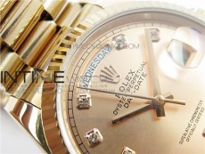 Day-Date 36 128239 RG BP Best Edition Pink Gold Crystal Markers Dial on RG President Bracelet