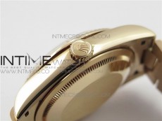 Day-Date 36 128239 RG BP Best Edition Silver Sticks Markers Dial on RG President Bracelet