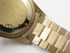 Day-Date 36 128239 RG BP Best Edition Silver Sticks Markers Dial on RG President Bracelet