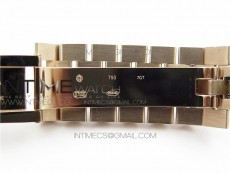 Day-Date 36 128239 RG BP Best Edition Silver Sticks Markers Dial on RG President Bracelet