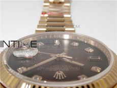 Day-Date 36 128239 RG BP Best Edition Brown Crystal Markers Dial on RG President Bracelet