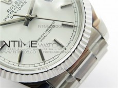 Day-Date 36 128239 SS BP Best Edition White Sticks Markers Dial on SS President Bracelet