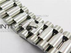 Day-Date 36 128239 SS BP Best Edition White Sticks Markers Dial on SS President Bracelet