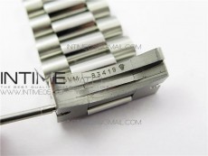 Day-Date 36 128239 SS BP Best Edition Silver Sticks Markers Dial on SS President Bracelet