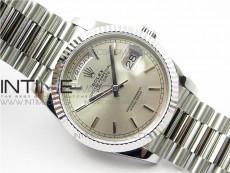 Day-Date 36 128239 SS BP Best Edition Silver Sticks Markers Dial on SS President Bracelet