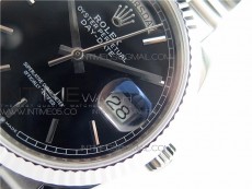 Day-Date 36 128239 SS BP Best Edition Black Stick Markers Dial on SS President Bracelet