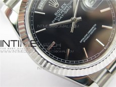 Day-Date 36 128239 SS BP Best Edition Black Stick Markers Dial on SS President Bracelet