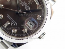 Day-Date 36 128239 SS BP Best Edition Brown Crystal Markers Dial on SS President Bracelet
