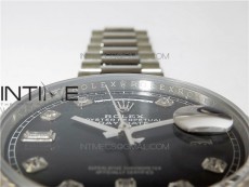Day-Date 36 128239 SS BP Best Edition Black Crystal Markers Dial on SS President Bracelet