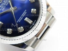 Day-Date 36 128239 SS BP Best Edition Blue Crystal Markers Dial on SS President Bracelet