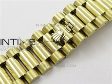 Day-Date 36 128239 YG BP Best Edition Green Crystal Markers Dial on YG President Bracelet