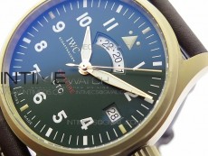 Pilot UTC Bronzo IW327101 ZF 1:1 Best Edition Dark Green Dial on Brown Leather Strap A35111