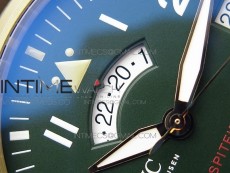 Pilot UTC Bronzo IW327101 ZF 1:1 Best Edition Dark Green Dial on Brown Leather Strap A35111