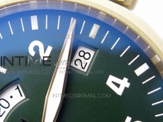 Pilot UTC Bronzo IW327101 ZF 1:1 Best Edition Dark Green Dial on Brown Leather Strap A35111