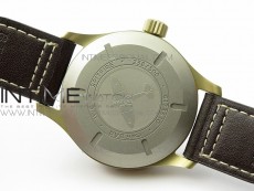 Pilot UTC Bronzo IW327101 ZF 1:1 Best Edition Dark Green Dial on Brown Leather Strap A35111