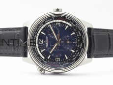 Polaris Geographic SS ZF 1:1 Best Edition Blue Textured Dial on Black Leather Strap A936