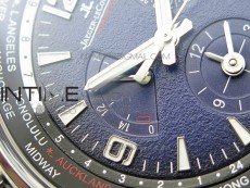 Polaris Geographic SS ZF 1:1 Best Edition Blue Textured Dial on Black Leather Strap A936