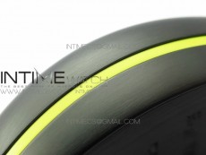 Vanguard V45 DLC ZF 1:1 Best Edition Black Yellow Markers Dial on Black Gummy Strap MIYOTA 9015