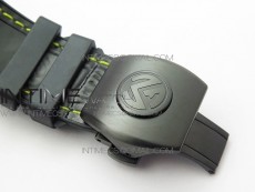 Vanguard V45 DLC ZF 1:1 Best Edition Black Yellow Markers Dial on Black Gummy Strap MIYOTA 9015
