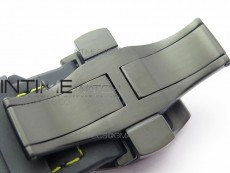 Vanguard V45 DLC ZF 1:1 Best Edition Black Yellow Markers Dial on Black Gummy Strap MIYOTA 9015