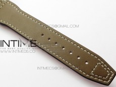 Pilot Chrono Spitfire IW3777 Green SS ZF 1:1 Best Edition Green Dial on Brown Leather Strap A7750
