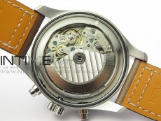 Pilot Chrono Spitfire IW3777 Green SS ZF 1:1 Best Edition Green Dial on Brown Leather Strap A7750