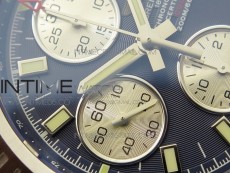 Avenger Chronograph 43mm SS B12F Best Edition Blue Dial on SS Bracelet A7750