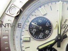 Avenger Chronograph 43mm SS B12F Best Edition White Dial on SS Bracelet A7750