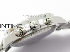 Avenger Chronograph 43mm SS B12F Best Edition White Dial on SS Bracelet A7750