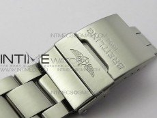 Avenger Chronograph 43mm SS B12F Best Edition White Dial on SS Bracelet A7750