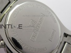 Avenger Chronograph 43mm SS B12F Best Edition White Dial on SS Bracelet A7750