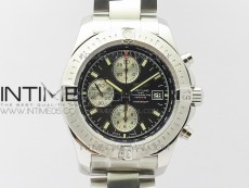 Avenger Chronograph 43mm SS B12F Best Edition Black Dial on SS Bracelet A7750
