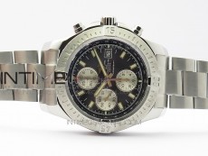 Avenger Chronograph 43mm SS B12F Best Edition Black Dial on SS Bracelet A7750