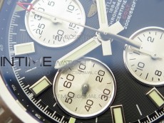Avenger Chronograph 43mm SS B12F Best Edition Black Dial on SS Bracelet A7750