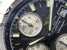 Avenger Chronograph 43mm SS B12F Best Edition Black Dial on SS Bracelet A7750