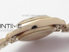 Datejust 31mm 278275 RG Dia Bezel BP Best Edition Silver Crystal Markers Dial on RG President Bracelet