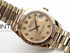 Datejust 31mm 278275 RG BP Best Edition RG Crystal Markers Dial on RG President Bracelet