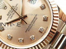 Datejust 31mm 278275 RG BP Best Edition RG Crystal Markers Dial on RG President Bracelet