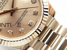 Datejust 31mm 278275 RG BP Best Edition RG Crystal Markers Dial on RG President Bracelet