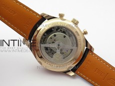 Portugieser Chrono Classic 42 IW390406 RG ZF 1:1 Best Edition Blue dial on Brown Leather Strap A7750