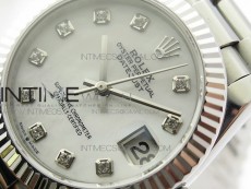 Datejust 31mm 278275 SS BP Best Edition White MOP Crystals Markers Dial on SS President Bracelet