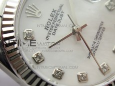 Datejust 31mm 278275 SS BP Best Edition White MOP Crystals Markers Dial on SS President Bracelet